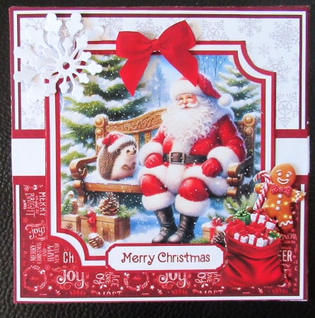 SANTA & FRIENDS 6x6 5x7 by Davina Rundle