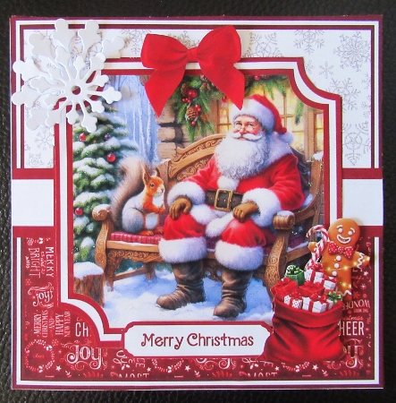 SANTA & FRIENDS 6x6 5x7 by Davina Rundle