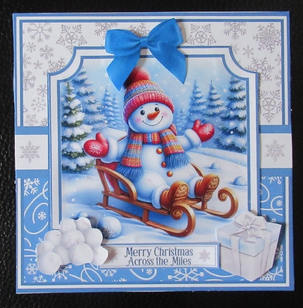 SNOW MUCH FUN - SNOWMAN 6x6 5x7 by Davina Rundle