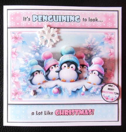 6x6 Its Penguining To Look A Lot Like Christmas!  by Davina Rundle
