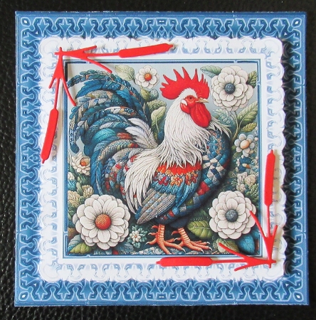 Patchwork Cockerel  by Davina Rundle