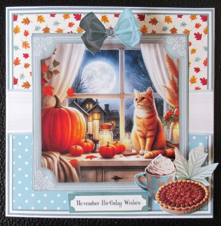 AUTUMN WINDOW CAT by Davina Rundle