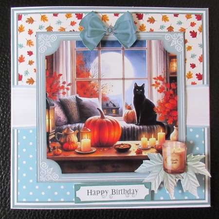 AUTUMN WINDOW CAT by Davina Rundle