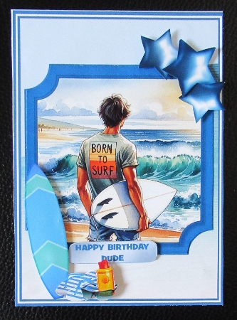 SURFER 6x6 5x7 by Davina Rundle