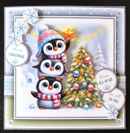 Tree Decorating Penguins Mini Kit by Davina Rundle