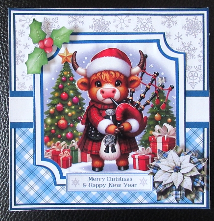 HIGHLAND PIPER 6X6 5X7 by Davina Rundle