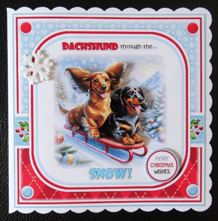 Dachshund Through The Snow! by Davina Rundle