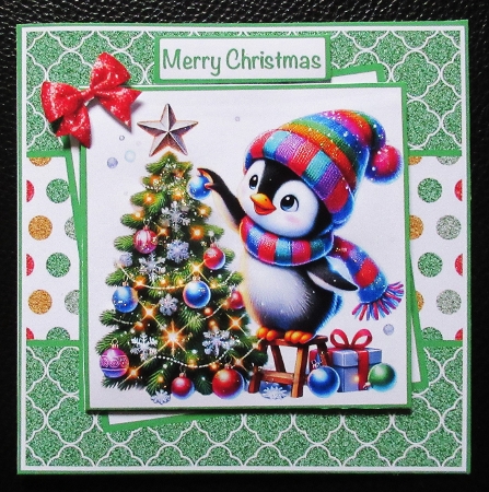 Christmas Penguins #2 Mini Kit 7x7 by Davina Rundle