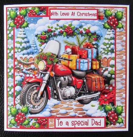 A Festive Motorbike by Davina Rundle