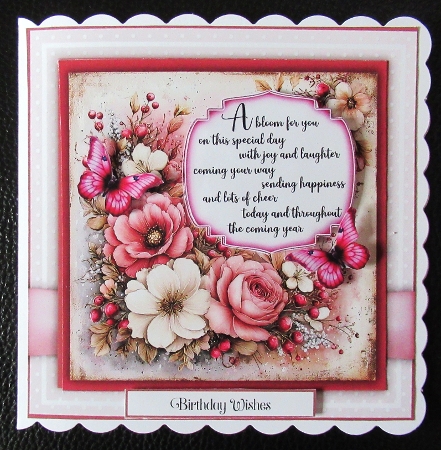 Floral Greetings Just For You by Davina Rundle