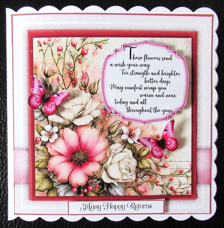 Floral Greetings Just For You by Davina Rundle