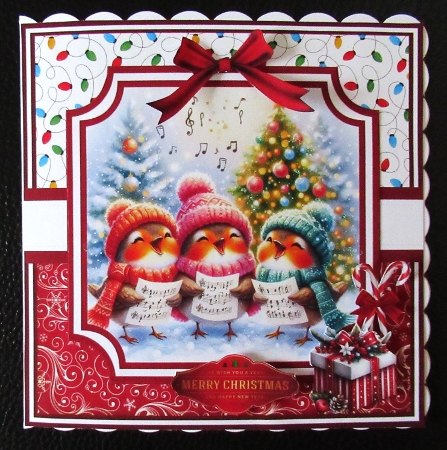 set 1 WISH YOU A MERRY CHRISTMAS 6x6 5x7 by Davina Rundle