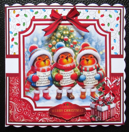 set 1 WISH YOU A MERRY CHRISTMAS 6x6 5x7 by Davina Rundle