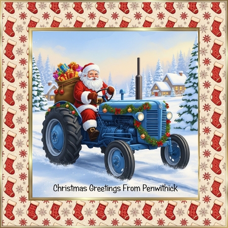 Tractor Santa  by Davina Rundle