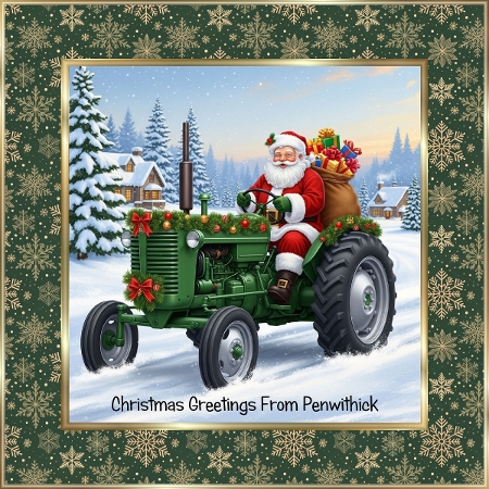 Tractor Santa  by Davina Rundle