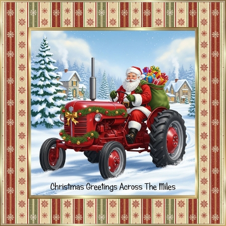Tractor Santa  by Davina Rundle
