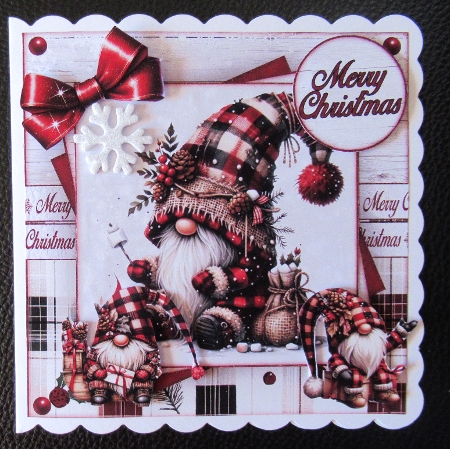 Checkered Winter Gnome Mini Kit  by Davina Rundle