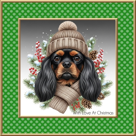 Winter Beanie Pups 5 by Davina Rundle