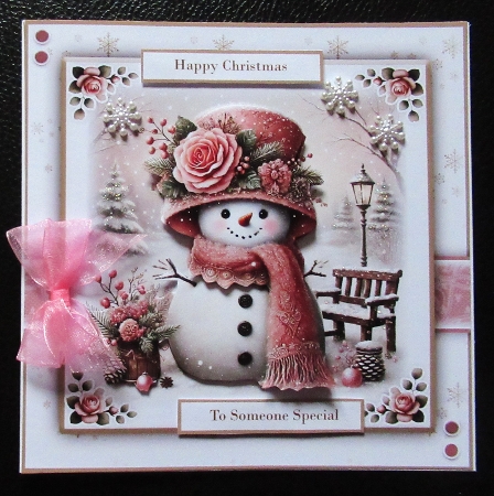 Rosey Snowman Mini Kit by Davina Rundle