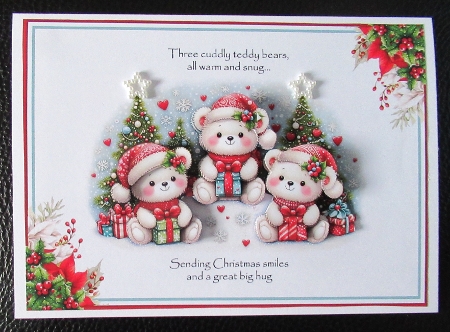 Sending Christmas Smiles And A Great Big Hug! by Davina Rundle