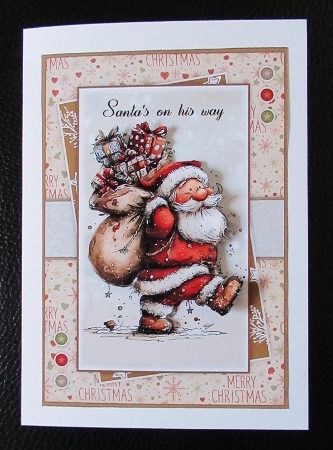 Santas on his way by Davina Rundle