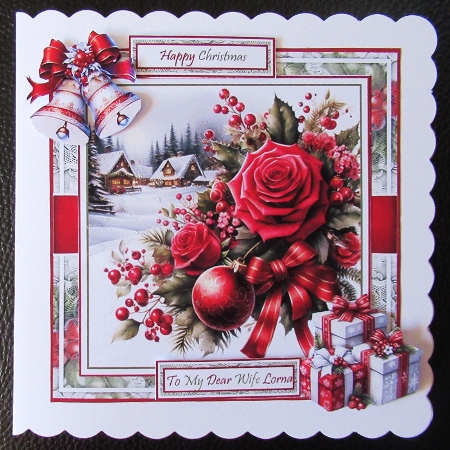Christmas Roses Mini Kit by Davina Rundle