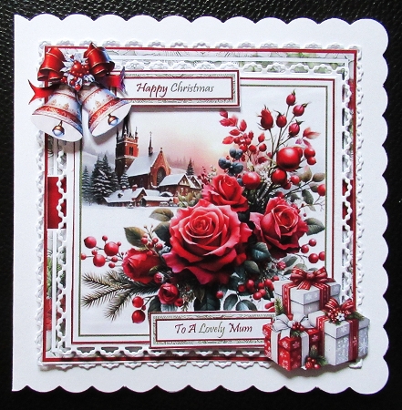 Christmas Roses Mini Kit by Davina Rundle