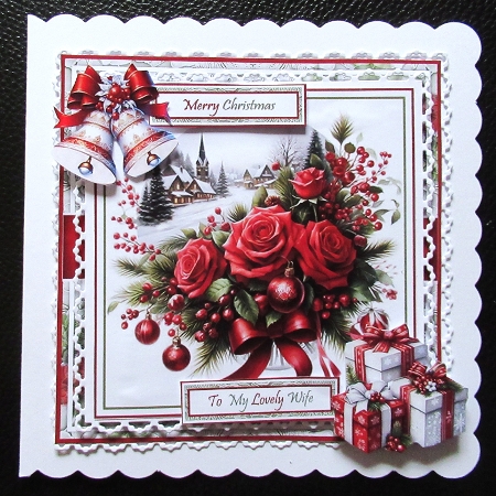 Christmas Roses Mini Kit by Davina Rundle