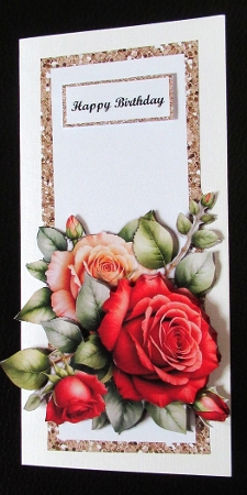 Panel Anniversary Roses by Davina Rundle