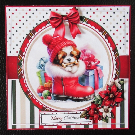 Puppy Santa Boot 3 Mini Kit by Davina Rundle