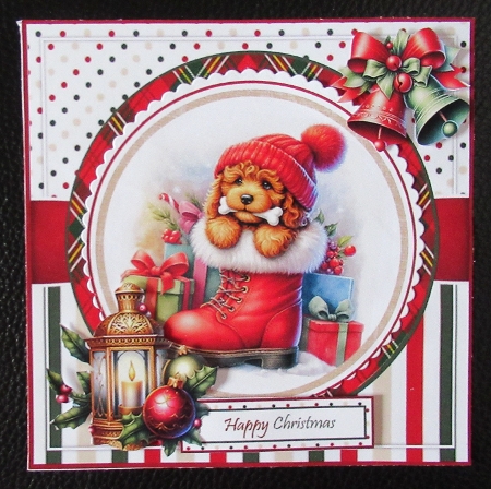 Puppy Santa Boot 3 Mini Kit by Davina Rundle