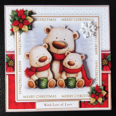 Festive Polar Bears Mini Kit by Davina Rundle