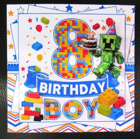 7x7 Lego Birthday boy choice of four mini kit by Davina Rundle