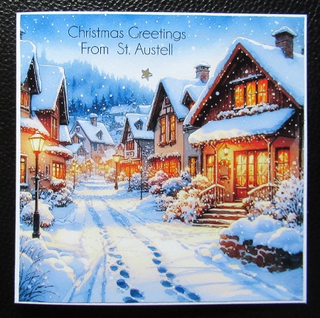 Snow-Covered Village Street by Davina Rundle