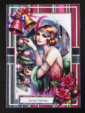 Festive Art Deco Lady Mini Kit by Davina Rundle