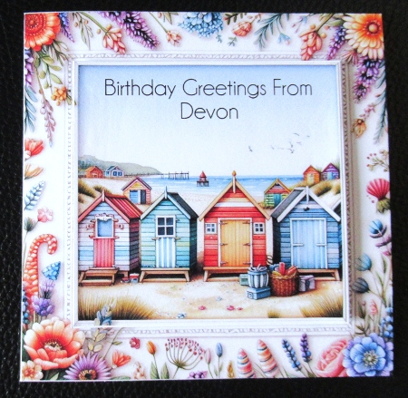 20+beach huts and frames by Davina Rundle