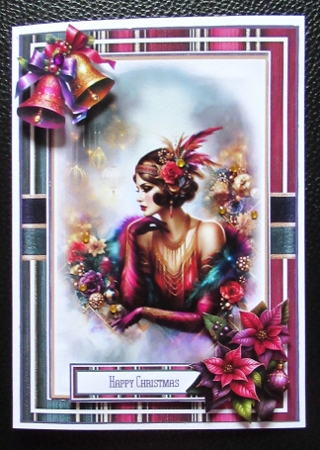 Art Deco Christmas Flapper Lady Mini Kit by Davina Rundle