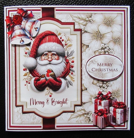 Embroidered Santa Mini Kit by Davina Rundle