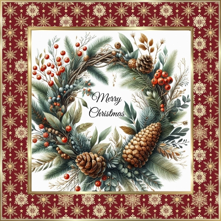 Winter wreath  by Davina Rundle