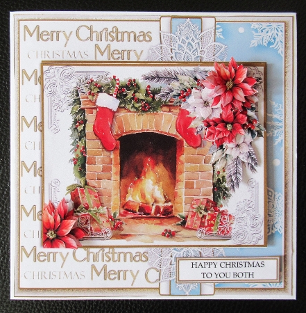 Christmas stockings by the fire by Davina Rundle
