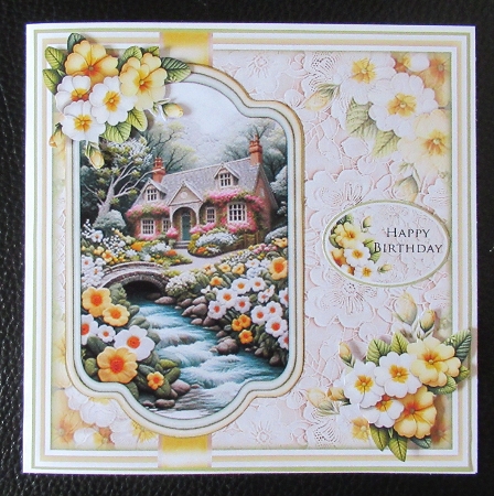 Embroidered Primrose Cottage Mini Kit  by Davina Rundle