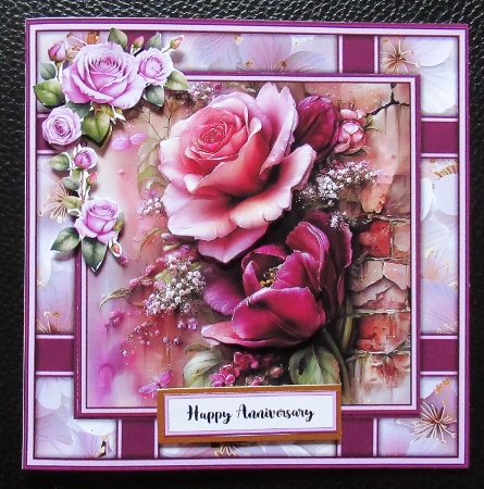 Burgundy Tulips - Mini Kit 6x6 by Davina Rundle
