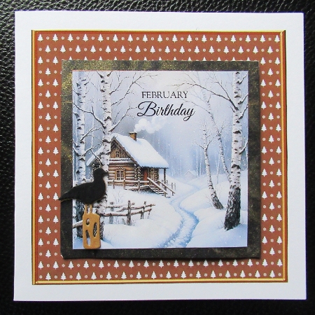 Winter wooden cabin by Davina Rundle