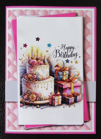 5x7 ~ Birthday Cake And Gifts by Davina Rundle