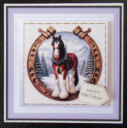 20+large breed horses in frames or horseshoes by Davina Rundle