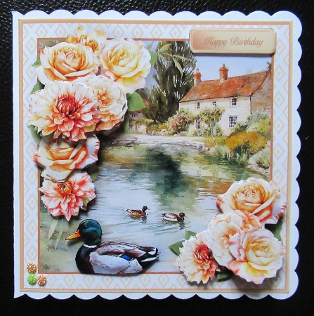 The Duck Pond - Decoupage Card Mini Kit by Davina Rundle