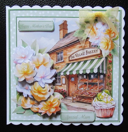 The Village Bakery - Decoupage Card Mini Kit by Davina Rundle