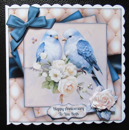 Blue Wedding Mini Kit 2 7X7 by Davina Rundle