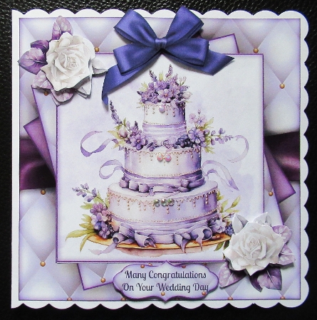 Purple Wedding Mini Kit 7X7 by Davina Rundle