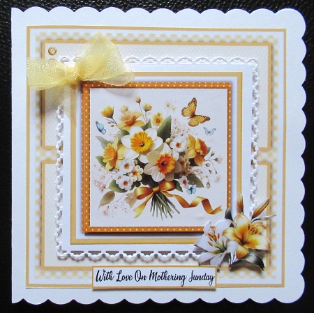 Daffodil Dreams - 6x6 Version by Davina Rundle